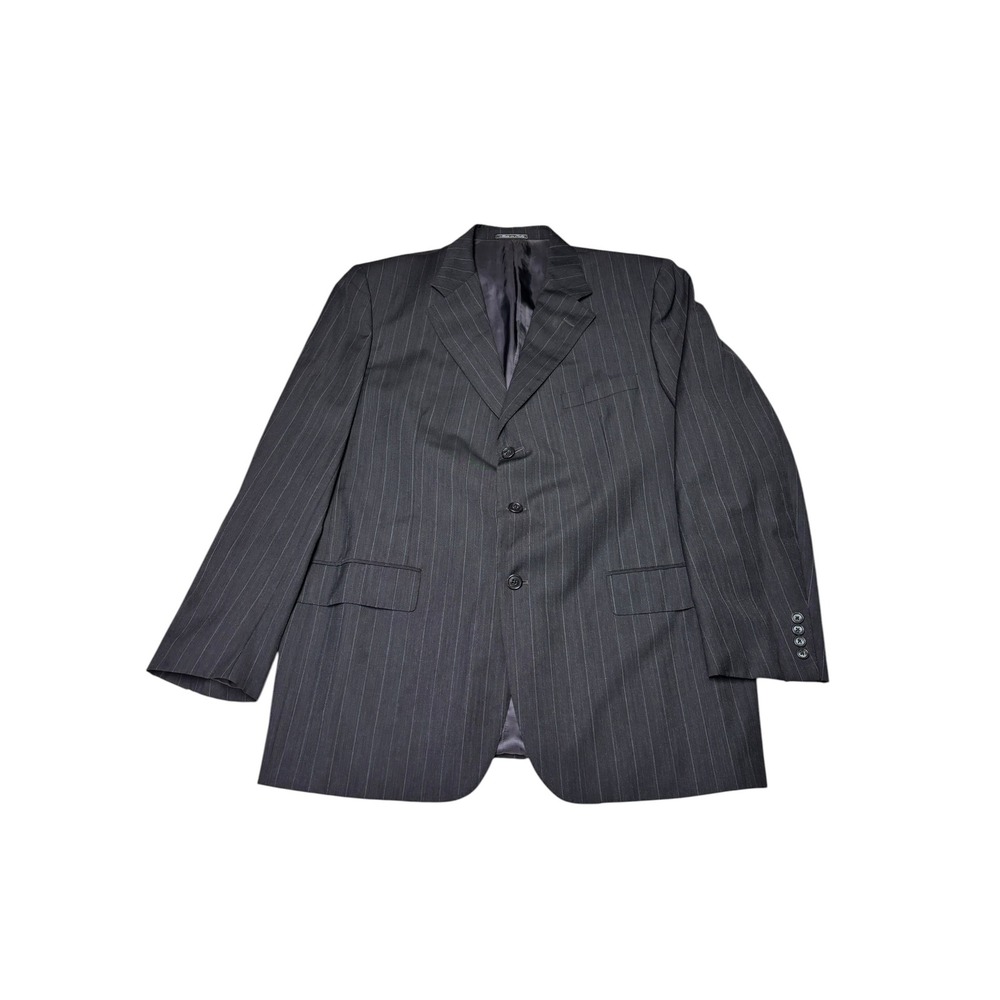 Corneliani Barneys New York Gray Pinstripe Wool Blazer Men Italy 56L‎ EU 46L US